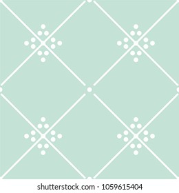 Tile green decorative floor tiles vector pattern or seamless background