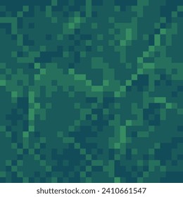 Tile green marble abstract fashion fabric texture seamless pattern, for pixel art style game, vector illustration. Design for web and mobile app.