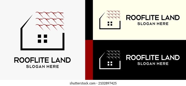 plantilla de diseño de logotipo de mosaico y casa en elementos de línea. ilustración creativa del logotipo vectorial.