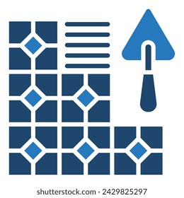 Ilustración vectorial de línea de icono de mosaico