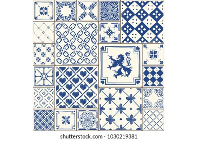 Tile illustration. Decor vector tiled illustration. Tiled original decoration with motives repetition.