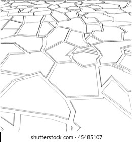 Tile Irregular Stone Vector 08