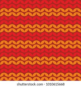 Tile knitting vector pattern or winter background