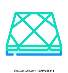 tile layer floor color icon vector. tile layer floor sign. isolated symbol illustration