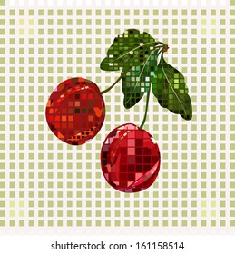 tile mosaic Cherry