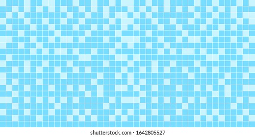 tile mosaic light blue pattern for wall background, modern square mosaic grid pattern for decoration architecture, mosaic tile floor of swimming pool, mosaic tiled grid of toilet floor blue color