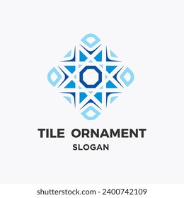 Tile Ornament Design Vector Cerámica