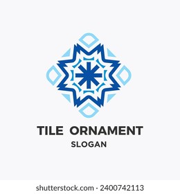 Tile Ornament Design Vector Ceramic