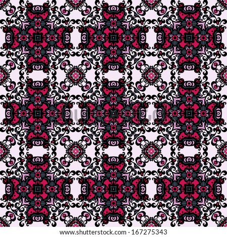 Tile ornament paisley vector gift wrap
