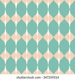 Tile pastel, mint green and white vector pattern or website background