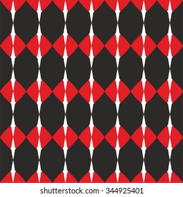 Tile pastel, red and black vector pattern or website background