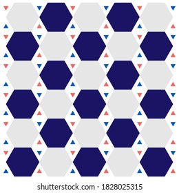 tile pattern with blue gray orange color