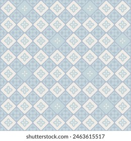 Tile pattern. Ceremic tiles. seamless pattern pastel blue modern background