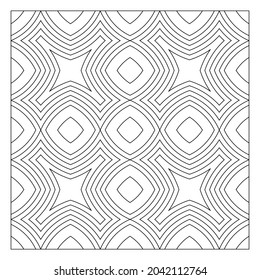 Tile pattern design. Composition of offset diamonds and rounds. Suitable for texture, surface element and coloring . EPS8.