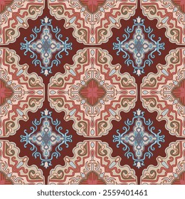 tile pattern ethnic tribes carpet background elements