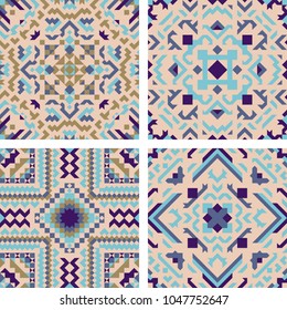 Tile pattern mosaic design. Vector illustration.
