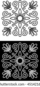 Tile pattern old design