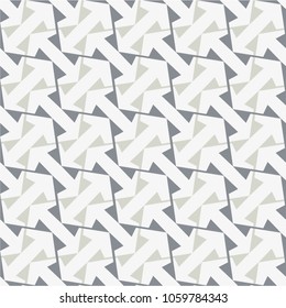 Tile pattern, strip, arrow, monochrome, seamless vector background.