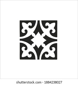 Tile Pattern Symbol. Vector Illustration
