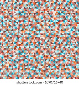 Tile pattern with triangles. Seamless geometric wallpaper of the surface. Unique background. Doodle for design. Bright colors. Print for polygraphy, posters, t-shirts and textiles. Luxury texture