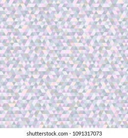 Tile pattern with triangles. Seamless geometric wallpaper of the surface. Unique background. Doodle for design. Pastel colors. Print for polygraphy, posters, t-shirts and textiles. Luxury texture