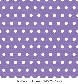 Tile pattern with white polka dots on a purple background.
Seamless vector pattern. For textiles, surfaces, packaging, packaging design.
