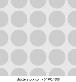 Tile polka dots grey vector pattern for decoration wallpaper background
