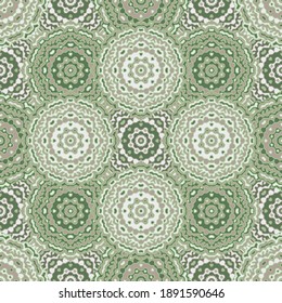 Das symmetrische Muster in der Tile ist nahtlos in der grafischen Darstellung dargestellt. Modernes Mandala-Ornament. Einfache bunt symmetrische Muster von doodle Spitzen. Die Dekoration der runden Zierkacheln. Silk Nacken Schal Print Design.