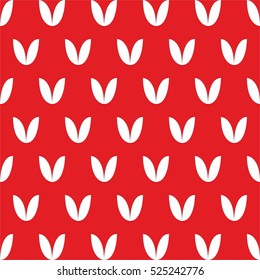 Tile red and white pattern or winter background