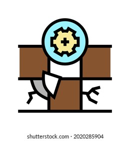 tile repair color icon vector. tile repair sign. isolated symbol illustration