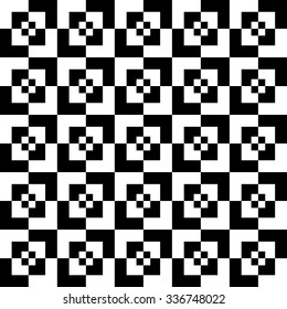 Tile of a repeatable pattern with squares.