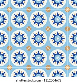 Tile in scandinavian style. Vector illustration.