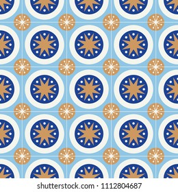 Tile in scandinavian style. Vector illustration.