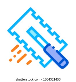 tile scraper icon vector. tile scraper sign. color symbol illustration