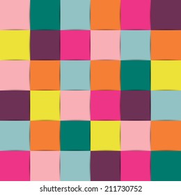  Tile seamless background. Vector color square design.