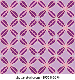 Tile seamless pattern design. With colourful motifs background.