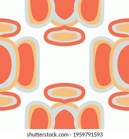 Tile seamless pattern design. With colourful motifs background.