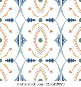 Tile seamless pattern design. With colourful motifs background. Vector illustation Eps10