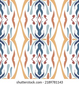 Tile seamless pattern design. With colourful motifs background. Vector illustation Eps10