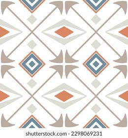 Tile seamless pattern design. With colourful motifs. Vector illustration EPS10.