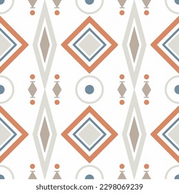 Tile seamless pattern design. With colourful motifs. Vector illustration EPS10.