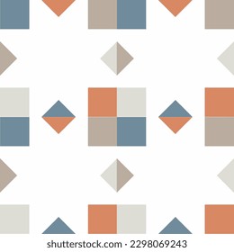 Tile seamless pattern design. With colourful motifs. Vector illustration EPS10.