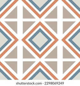 Tile seamless pattern design. With colourful motifs. Vector illustration EPS10.