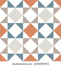 Tile seamless pattern design. With colourful motifs. Vector illustration EPS10.