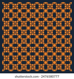 Tile seamless pattern design with gold motifs vector illustration