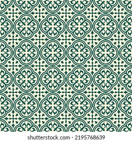 Tile seamless pattern design, vintage background