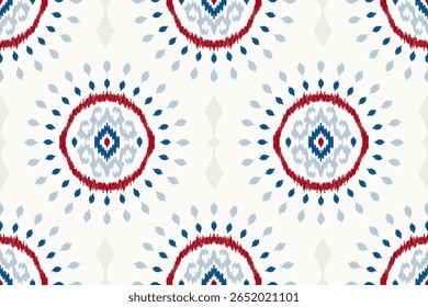Padrão sem emenda do azulejo no fundo branco, padrão sem emenda floral do azulejo, padrão sem emenda floral Ikat, estilo asteca, bordado do motivo espanhol.design para textura, tecido, roupas, papel de embrulho, decoração.