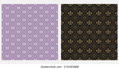 Tile seamless pattern. Samples for textiles, fabrics and interior design.