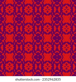 Tile Seamless Pattern. Tiles Spain Ornament. Checkered fiber picnic table cloth
