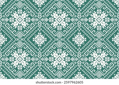 Tile seamless pattern,geometric ethnic oriental seamless pattern,geometric floral seamless pattern,vector illustration,Aztec style,abstract background,design for tile print,decoration,floor,fashion